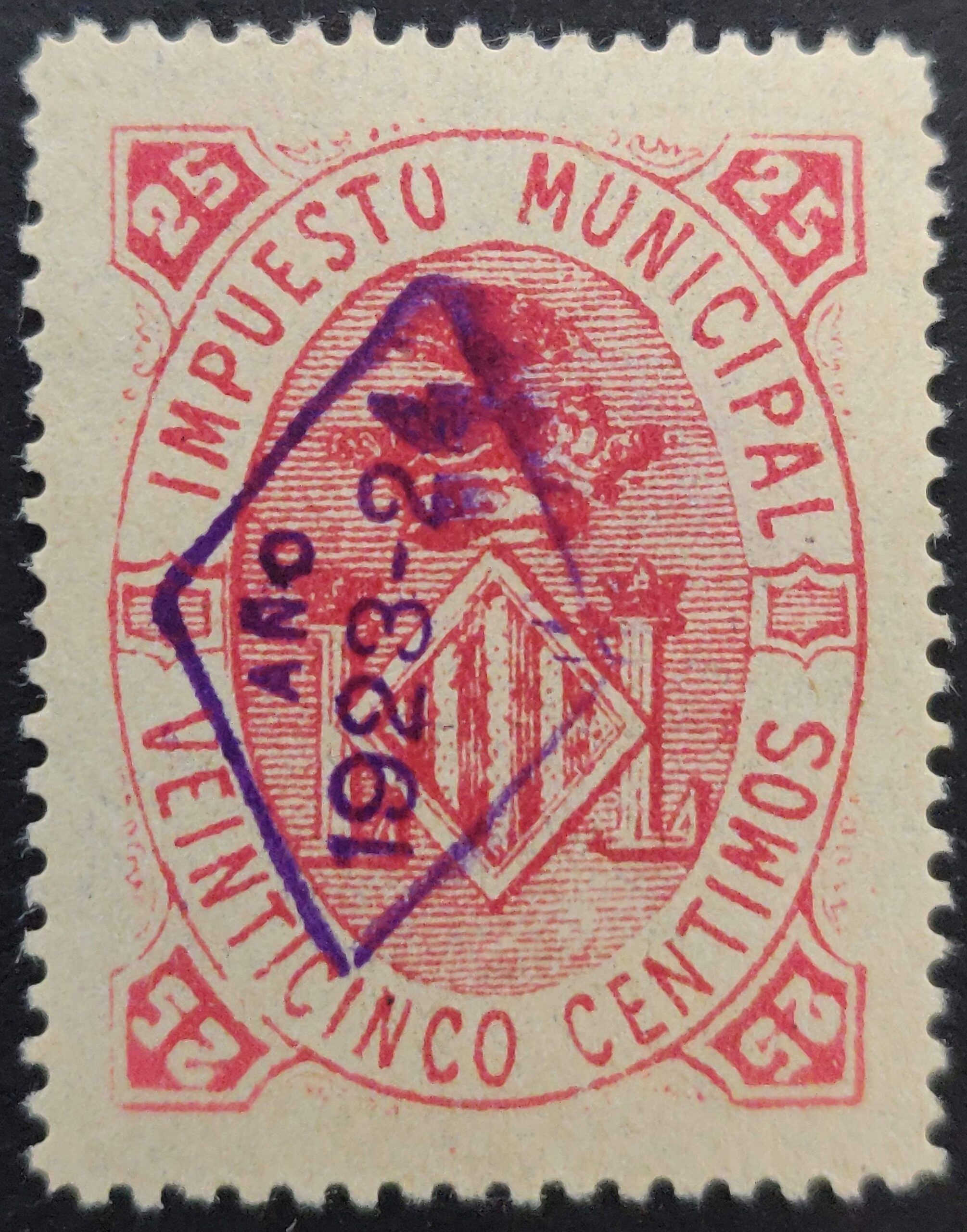 2869 Impuesto Municipal del Ayuntamiento de Valencia con habilitación de "AÑO 1923-24"
