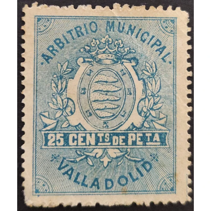 2879 1894. Sello de Arbitrio Municipal del Ayuntamiento de Valladolid.