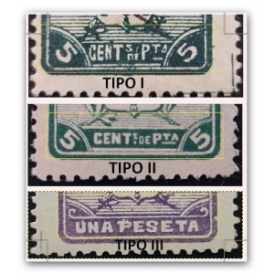 1910 aprox. 5 sellos de Arbitrios Municipales del Ayuntamiento de Valladolid del Tipo II – imagen 4