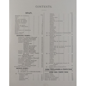 Catalogue of the Revenue Stamps of Spain and Colonies. 1902. L. W. Fulcher, Walter Morley – imagen 6