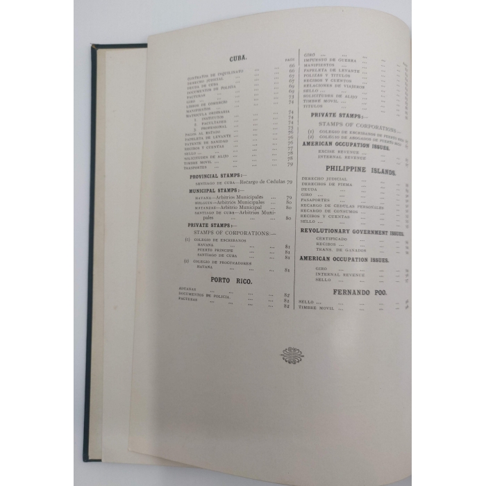 2952 Catalogue of the Revenue Stamps of Spain and Colonies. 1902. L. W. Fulcher, Walter Morley – imagen 7