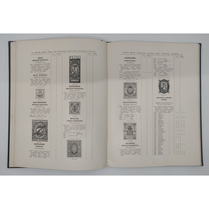 2954 Catalogue of the Revenue Stamps of Spain and Colonies. 1902. L. W. Fulcher, Walter Morley – imagen 9