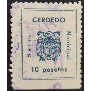 Sello municipal del Ayuntamiento de Cerdedo (Pontevedra). 1937 aprox.