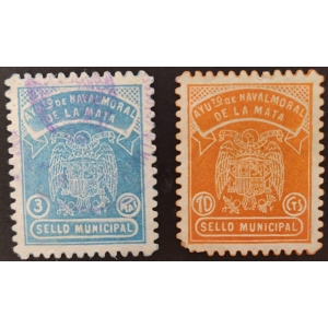 Sellos Municipales del Ayuntamiento de Navalmoral de la Mata (Cáceres). Años '40 - '50.