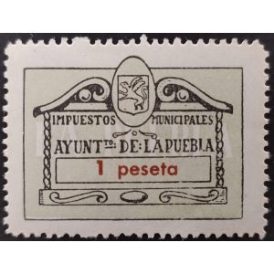 Sello Municipal del Ayuntamiento de La Puebla (Mallorca). Años '60