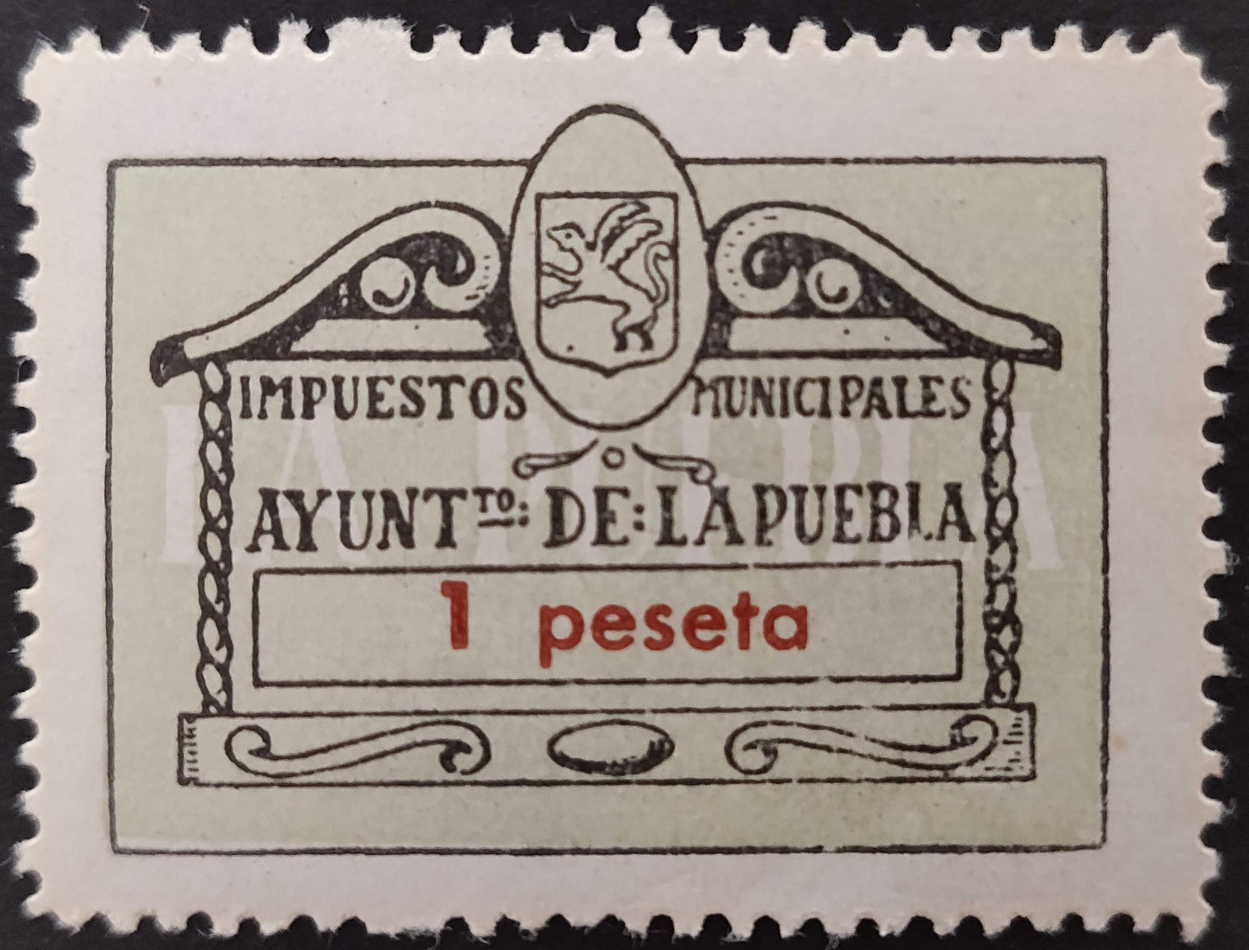 3151 Sello Municipal del Ayuntamiento de La Puebla (Mallorca). Años '60
