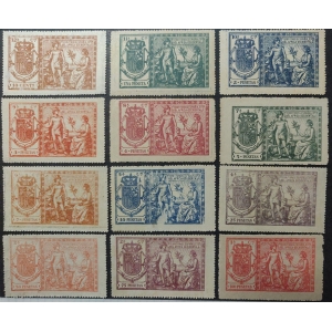 Territorios Españoles del África Occidental. Pólizas de 1911. Serie completa