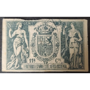 Póliza 1906 África Occidental Española A.O.E
