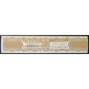 Precinta 250 gr. de Café Guinea Tueste natural 1958