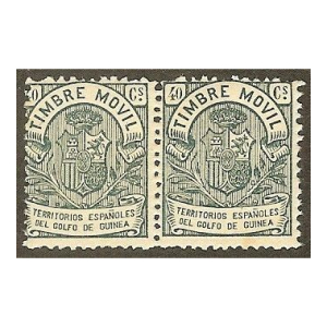 Timbres Móvil de Guinea en parejas 1902
