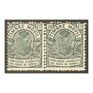 Timbres Móvil de Guinea en parejas 1902