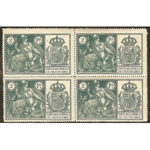 Pólizas de 1922 de Guinea en Bloques de 4 (24 sellos)