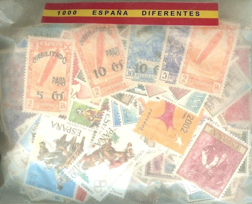 845 1000 Sellos diferentes de España
