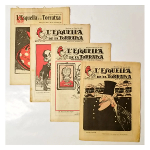 Lote de 13 publicaciones catalanas antiguas 1928-1937 – L’Esquella de la Torratxa + Diario de Barcelona – algunos incompletos