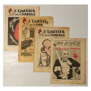 Lote de 13 publicaciones catalanas antiguas 1928-1937 – L’Esquella de la Torratxa + Diario de Barcelona – algunos incompletos – imagen 2
